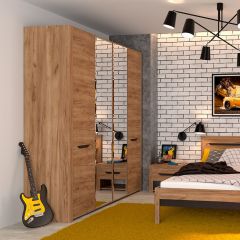 АФИНА А11а Шкаф для одежды (крафт) в Губкинском - gubkinskiy.mebel24.online | фото 2