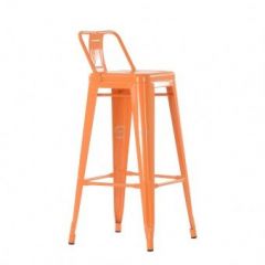 Барный стул Barneo N-242 Tolix Style 2003 Оранжевый в Губкинском - gubkinskiy.mebel24.online | фото