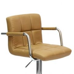 Барный стул Barneo N-69 Kruger Arm Светло-коричневый в Губкинском - gubkinskiy.mebel24.online | фото 2