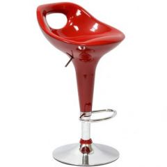 Барный стул Barneo N-7 Malibu красный глянец в Губкинском - gubkinskiy.mebel24.online | фото