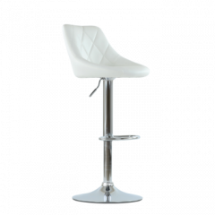 Барный стул Barneo N-83 Comfort (Комфорт) белый в Губкинском - gubkinskiy.mebel24.online | фото