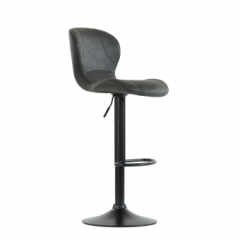 Барный стул Barneo N-86 Time / Black / VPU Dark Gray Vintage серый винтаж 970-11 в Губкинском - gubkinskiy.mebel24.online | фото 1