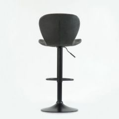 Барный стул Barneo N-86 Time / Black / VPU Dark Gray Vintage серый винтаж 970-11 в Губкинском - gubkinskiy.mebel24.online | фото 2