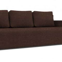 Диван Алиса 4 Shaggy CHOCOLATE - Teos Dark Brown в Губкинском - gubkinskiy.mebel24.online | фото