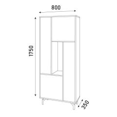 Гостиная Лабиринт (Модульная) в Губкинском - gubkinskiy.mebel24.online | фото 9