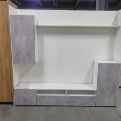 Гостиная МГС 4 (Белый/Цемент светлый) в Губкинском - gubkinskiy.mebel24.online | фото 7