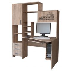 Компьютерный стол КЛ №6.0 правый (Дуб баррик) в Губкинском - gubkinskiy.mebel24.online | фото