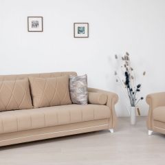 Комплект Роуз ТД 412 диван-кровать + кресло + комплект подушек в Губкинском - gubkinskiy.mebel24.online | фото