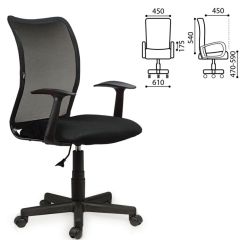 Кресло BRABIX "Spring MG-307" (черное TW) 531406 в Губкинском - gubkinskiy.mebel24.online | фото 2