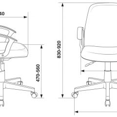 Кресло Бюрократ CH-808-LOW/#B черный 3С11 в Губкинском - gubkinskiy.mebel24.online | фото 4