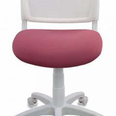 Кресло детское Бюрократ CH-W296NX/26-31 белый TW-15 розовый 26-31 в Губкинском - gubkinskiy.mebel24.online | фото 3