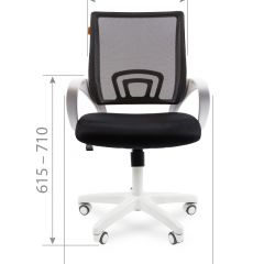 Кресло для оператора CHAIRMAN 696 white (ткань TW-10/сетка TW-05) в Губкинском - gubkinskiy.mebel24.online | фото 6