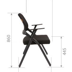 Кресло для посетителей CHAIRMAN NEXX (ткань стандарт черный/сетка DW-01) в Губкинском - gubkinskiy.mebel24.online | фото 7