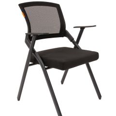 Кресло для посетителей CHAIRMAN NEXX (ткань стандарт черный/сетка DW-01) в Губкинском - gubkinskiy.mebel24.online | фото