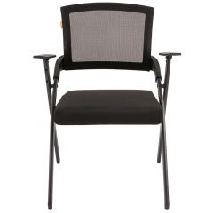 Кресло для посетителей CHAIRMAN NEXX (ткань стандарт черный/сетка DW-01) в Губкинском - gubkinskiy.mebel24.online | фото 2
