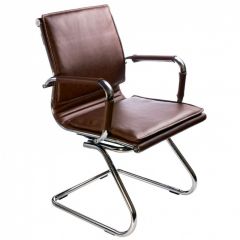 Кресло для посетителя Бюрократ CH-993-Low-V/Brown коричневый в Губкинском - gubkinskiy.mebel24.online | фото 1