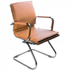 Кресло для посетителя Бюрократ CH-993-Low-V/Camel светло-коричневый в Губкинском - gubkinskiy.mebel24.online | фото