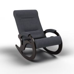 Кресло-качалка Вилла 11-Т-ГР (тканьвенге) ГРАФИТ в Губкинском - gubkinskiy.mebel24.online | фото