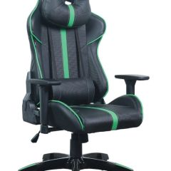 Кресло компьютерное BRABIX "GT Carbon GM-120" (черное/зеленое) 531929 в Губкинском - gubkinskiy.mebel24.online | фото