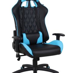 Кресло компьютерное BRABIX "GT Master GM-110" (черное/голубое) 531928 в Губкинском - gubkinskiy.mebel24.online | фото