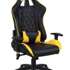 Кресло компьютерное BRABIX "GT Master GM-110" (черное/желтое) 531927 в Губкинском - gubkinskiy.mebel24.online | фото