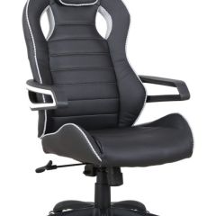 Кресло компьютерное BRABIX "Techno Pro GM-003" (черное/серое, вставки серые) 531814 в Губкинском - gubkinskiy.mebel24.online | фото