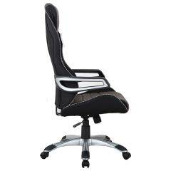 Кресло компьютерное BRABIX Techno GM-002 (ткань) черное/серое, вставки белые (531815) в Губкинском - gubkinskiy.mebel24.online | фото 4