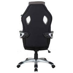 Кресло компьютерное BRABIX Techno GM-002 (ткань) черное/серое, вставки белые (531815) в Губкинском - gubkinskiy.mebel24.online | фото 6