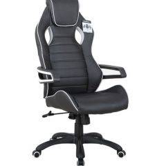 Кресло компьютерное BRABIX Techno Pro GM-003 (экокожа черное/серое, вставки серые) 531814 в Губкинском - gubkinskiy.mebel24.online | фото 2