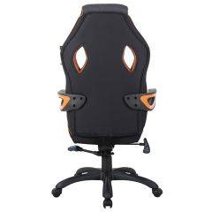 Кресло компьютерное BRABIX Techno Pro GM-003 (ткань черное/серое, вставки оранжевые) 531813 в Губкинском - gubkinskiy.mebel24.online | фото 5