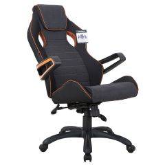 Кресло компьютерное BRABIX Techno Pro GM-003 (ткань черное/серое, вставки оранжевые) 531813 в Губкинском - gubkinskiy.mebel24.online | фото 8