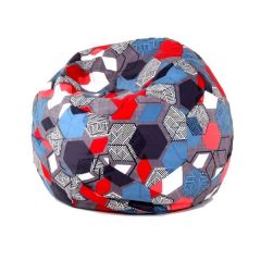 Кресло-мешок Мяч M (Geometry Slate) в Губкинском - gubkinskiy.mebel24.online | фото