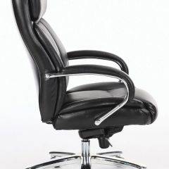 Кресло офисное BRABIX "Direct EX-580" (хром/рециклированная кожа/черное) 531824 в Губкинском - gubkinskiy.mebel24.online | фото 3