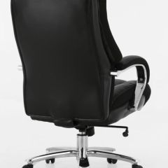 Кресло офисное BRABIX PREMIUM "Bomer HD-007" (рециклированная кожа, хром, черное) 531939 в Губкинском - gubkinskiy.mebel24.online | фото 4