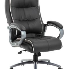 Кресло офисное BRABIX PREMIUM "Strong HD-009" (экокожа черная, ткань серая) 531945 в Губкинском - gubkinskiy.mebel24.online | фото 1