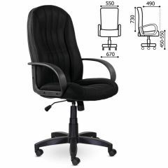 Кресло офисное BRABIX "Classic EX-685" (ткань E, черное) 532024 в Губкинском - gubkinskiy.mebel24.online | фото 2