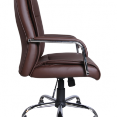 Кресло офисное BRABIX "Space EX-508" (экокожа, хром, коричневое) 531164 в Губкинском - gubkinskiy.mebel24.online | фото 2