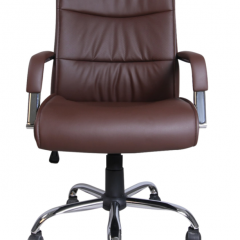 Кресло офисное BRABIX "Space EX-508" (экокожа, хром, коричневое) 531164 в Губкинском - gubkinskiy.mebel24.online | фото 3