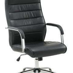 Кресло офисное BRABIX "Stark EX-547" (экокожа, хром, черное) 531948 в Губкинском - gubkinskiy.mebel24.online | фото 1