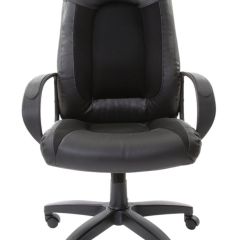Кресло офисное BRABIX "Strike EX-525" (экокожа черная, ткань черная) 531381 в Губкинском - gubkinskiy.mebel24.online | фото 5