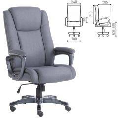 Кресло офисное BRABIX "Solid HD-005" (ткань/серое) 531823 в Губкинском - gubkinskiy.mebel24.online | фото 1