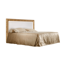 Кровать 2-х спальная (1,4 м) Тиффани штрих-лак/золото с подъемным механизмом (ТФКР140-2[7]) в Губкинском - gubkinskiy.mebel24.online | фото 1
