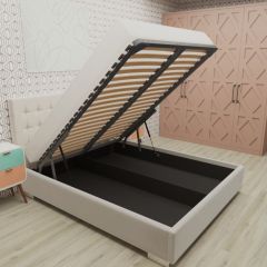 Кровать Брауни интерьерная +основание/ПМ/бельевое дно (120х200) в Губкинском - gubkinskiy.mebel24.online | фото 3