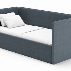 Кровать-диван Leonardo 160*70 (Серый) + боковина в Губкинском - gubkinskiy.mebel24.online | фото 1