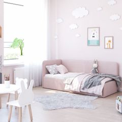 Кровать-диван Leonardo 180*80 (Розовый) в Губкинском - gubkinskiy.mebel24.online | фото 6