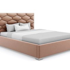 Кровать Коралл интерьерная +основание (120х200) в Губкинском - gubkinskiy.mebel24.online | фото