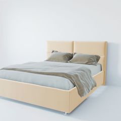 Кровать Корсика с ПМ 800 (экокожа бежевая) в Губкинском - gubkinskiy.mebel24.online | фото 2