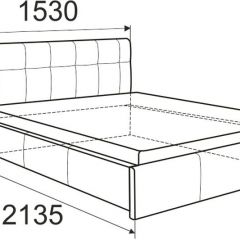 Кровать Изабелла с латами Newtone cacao 1400x2000 в Губкинском - gubkinskiy.mebel24.online | фото