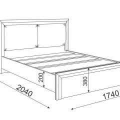 Кровать 1.6 Глэдис М31 с настилом и мягкой частью (ЯШС/Белый) в Губкинском - gubkinskiy.mebel24.online | фото 3