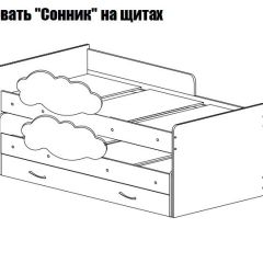 Кровать выкатная Соник (800*1900) в Губкинском - gubkinskiy.mebel24.online | фото 2